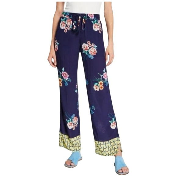 Johnny Was Pants - Johnny Was Zaline Multicolor Floral Pants, Size L (originally $285)